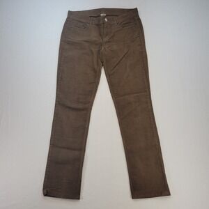 J.Crew Corduroy Pants Womens 27R Brown City Fit Straight Leg 100% Cotton